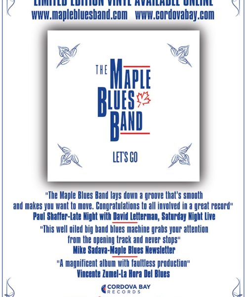 Maple Blues Band Chart-Topping Album ‘Let’s Go’ Achieves New Heights with Stunning Vinyl Release