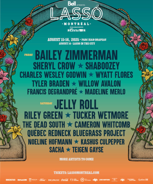 LASSO Montréal 2025 lineup is HERE! Bailey Zimmerman, Jelly Roll, Shaboozey, Sheryl Crow + More