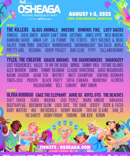 The Full Lineup For Osheaga 2025 Is Headliners The Killers, Tyler, The Creator & Olivia Rodrigo