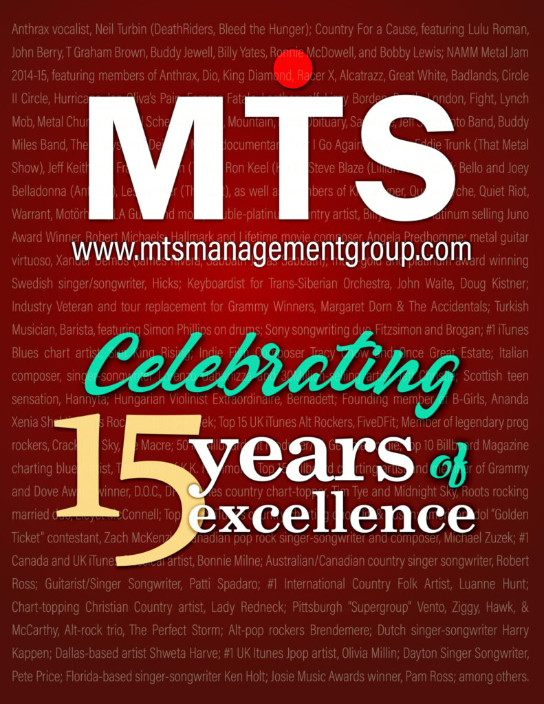 MTS Management Group and MTS Records Celebrate 15 Years of Music Industry Excellence